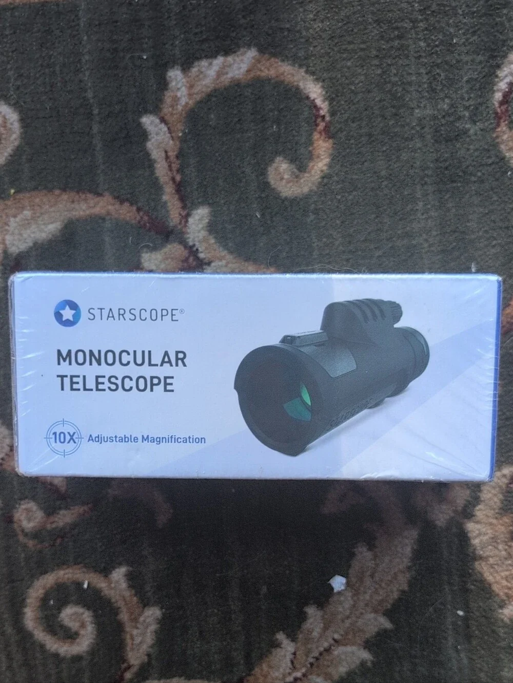 Monocular Telescope - Black 10x Adjustable Magnification